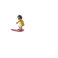 Playmobil Wave Sticker - Playmobil Wave Surfer Stickers
