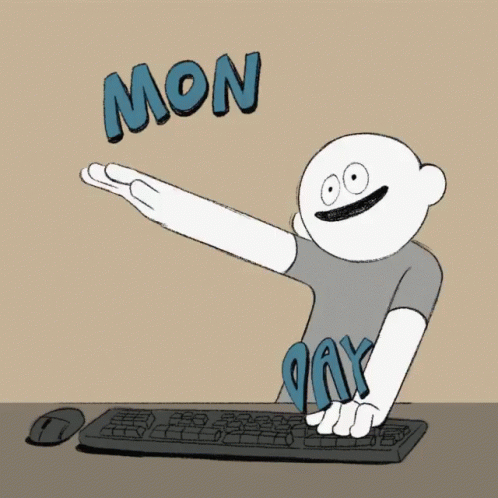 Monday Back To Work Gif - Monday Back To Work Typing - Discover & Share Gifs
