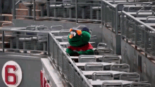 Boston Red Sox Wally The Green Monster GIF - Boston Red Sox Wally The Green Monster Cue Drum Solo GIFs