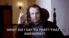 Jack Nicholson Confused GIF - Jack Nicholson Confused Thats Awesome GIFs