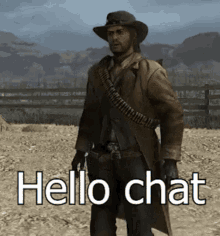 Red Dead Redemption John Marston GIF - Red Dead Redemption John Marston Hello Chat GIFs
