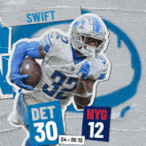 New York Giants (12) Vs. Detroit Lions (30) Fourth Quarter GIF - Nfl National Football League Football League GIFs