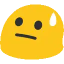 a yellow smiley face with a tear coming out of its nose .