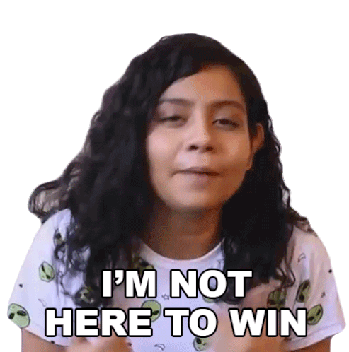 Im Not Here To Win Sasha Sticker - Im Not Here To Win Sasha Buzzfeed India Stickers