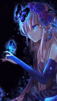 Beautiful Cute Anime Girl GIF 4k Images - Mk GIFs.com