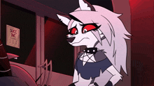 a cartoon character is standing in front of a sign that says succ inc
