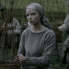 staring olga of the birch forest anya taylor joy the northman serious look