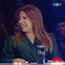 Riendo Lizy Tagliani GIF - Riendo Lizy Tagliani Got Talent Argentina GIFs