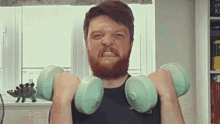 Lifting Weights Toby Wrobel GIF - Lifting Weights Toby Wrobel Weatherstate GIFs