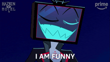 a cartoon character says i am funny