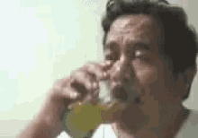 Huh? Ohhh  GIF - Drinking Smile Funny Smile GIFs