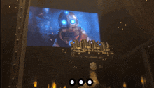 a screen with a robot on it and the word yet