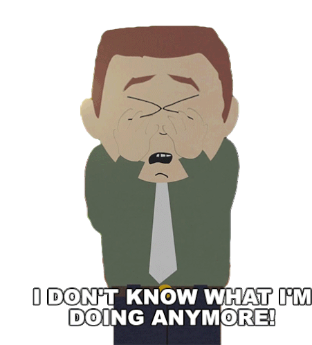 I Dont Know What Im Doing Anymore Stephen Stotch Sticker - I Dont Know What Im Doing Anymore Stephen Stotch South Park Stickers