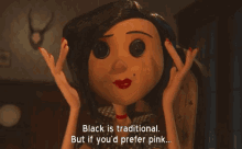 I Don'T Like Pink GIF - Buttoneyes Coralin Scary GIFs