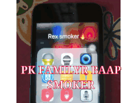 a phone with rex smoker written on it