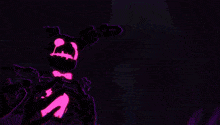 a cartoon explosion with a purple background and a yellow light coming out of it