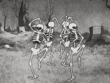 Skeletons Dancing GIF
