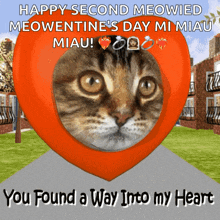 You Found A Way Into My Hear You Have Been Breaded GIF - You Found A Way Into My Hear You Have Been Breaded Valentines Cat GIFs