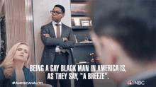 Being A Gay Black Man In America Is As They Say A Breeze Cyrus Knight GIF - Being A Gay Black Man In America Is As They Say A Breeze Cyrus Knight Sadie GIFs
