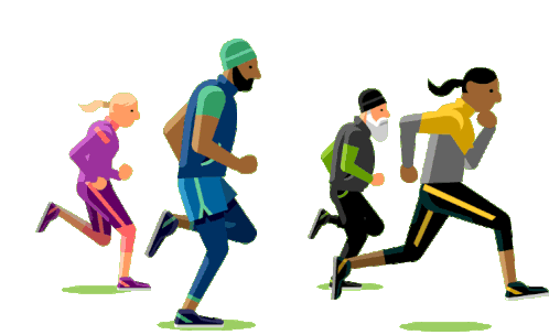 Happy March Run Sticker - Happy March Run Jogging Stickers