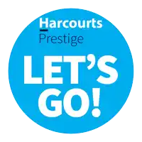 a blue logo that says let 's go on it