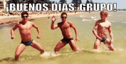 Playa Buenos Días Grupo Baile GIF - Musculos Buenos Dias Grupo Playa GIFs