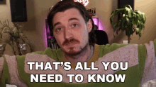 Thats All You Need To Know Aaron Brown GIF - Thats All You Need To Know Aaron Brown Bionicpig GIFs