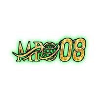 a logo that says mr08 with a green background