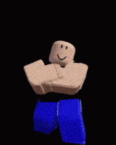a roblox character with a smiley face and the words get loobel