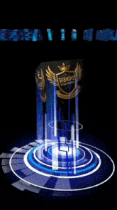 a shield with wings and a crown that says dgreat community