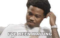Ive Been Waiting Roddy Ricch Sticker - Ive Been Waiting Roddy Ricch I Was Waiting Stickers
