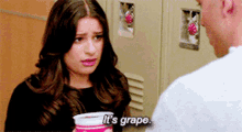 Glee Rachel Berry GIF - Glee Rachel Berry Its Grape GIFs