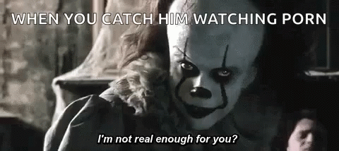 480px x 214px - Pennywise Clown GIF - Pennywise Clown Watching Porn - Discover & Share GIFs
