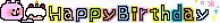 a blurred image of a happy birthday message