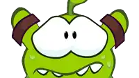 a green cartoon character with a big mouth
