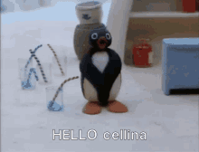 Hello Cellina Cellina GIF - Hello Cellina Cellina Pingu GIFs