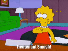 Simpsons Lieutenant Smash GIF - Simpsons Lieutenant Smash L T Smash GIFs