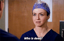 Greys Anatomy Amelia Shepherd GIF - Greys Anatomy Amelia Shepherd Who Is Dead GIFs