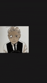 a drawing of a man with a bat and the word copy time