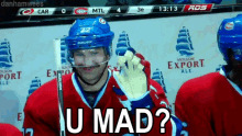 Montreal Canadiens U Mad GIF - Montreal Canadiens U Mad Are You Mad GIFs