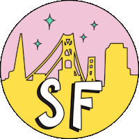 San Francisco Sf Sticker - San Francisco Sf Golden Gate Bridge Stickers
