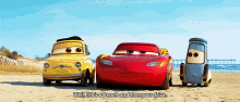 cars lightning mcqueen well lifes a beach and then you drive lifes a beach drive