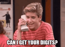 Can I Get Your Digits? GIF - Zack Morris Saved By The Bell Can I Get Your Digits GIFs