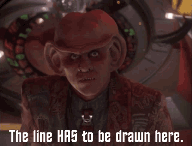 THE LINE HAS TO BE DRAWN HERE-QUARK