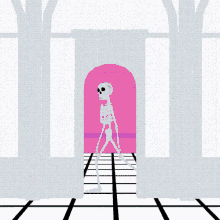 Death Skelly GIF - Death Skelly Hallway GIFs