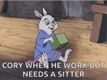 Cory When He Work But Needs A Sitter GIF - Cory When He Work But Needs A Sitter Rabbit GIFs