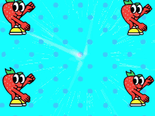 strawberry manycam background dancing fruit