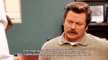 6 GIF - Parks And Rec Ron Swanson Uninterested GIFs
