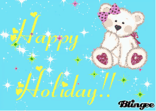 Happy Holiday Bear GIF - Happy Holiday Bear Sparkling GIFs