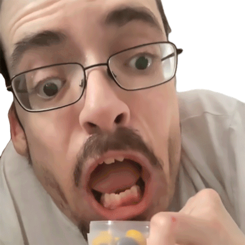 Eating Ricky Berwick Sticker - Eating Ricky Berwick Gulping Stickers
